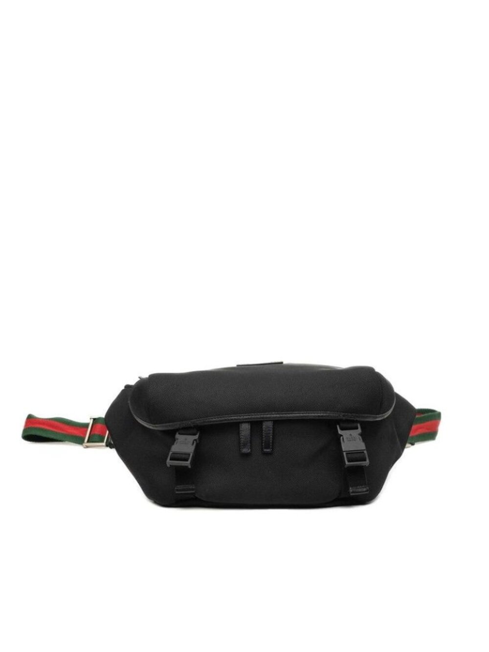 Gucci Sherry Line Belt Bag Crossbody Black Canvas
